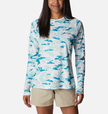 Columbia Women s PFG Super Tidal Tee  Long Sleeve-