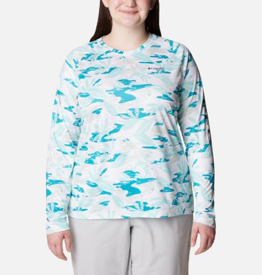 Columbia Women s PFG Super Tidal Tee  II Long Sleeve Shirt - Plus Size-