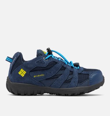 Columbia CHILDRENS REDMOND WATERPROOF Hiking Shoe - Size 8 - Blue