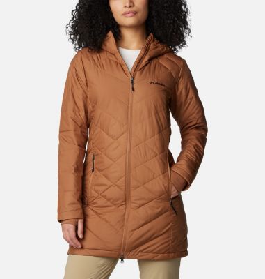 Columbia Women's Heavenly Long Hdd Jacket - M - Brown  Camel