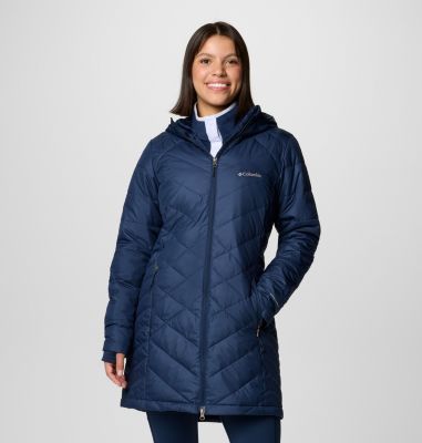 Columbia Women's Heavenly Long Hdd Jacket - S - Blue  Collegiate