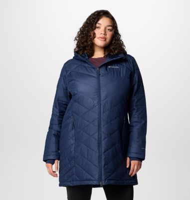 Columbia Women's Heavenly Long Hooded Jacket - Plus Size-