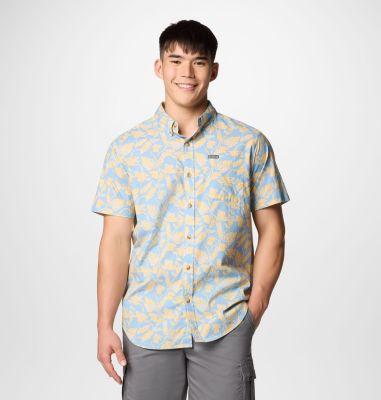 Columbia Men's Rapid Rivers  Printed Short Sleeve Shirt-