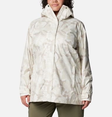 Columbia Women's Splash A Little II Jacket - 1X - BeigePrints