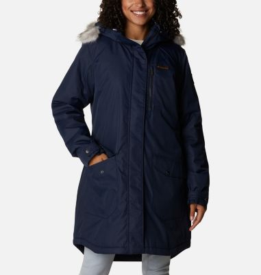 Columbia Women's Suttle Mountain Long Insulated Jacket - M - Blue