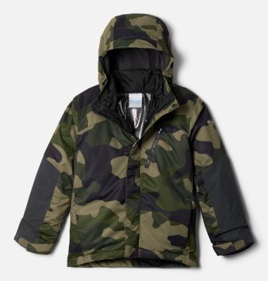 Columbia Boys' Whirlibird II Interchange Jacket - S - GreenCamo