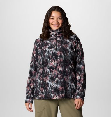 Columbia Women's Glacial  IV Print Half Zip Pullover - Plus Size-