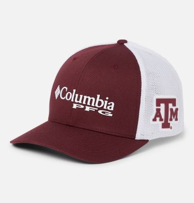 Columbia PFG Mesh  Ball Cap - Texas A&M-