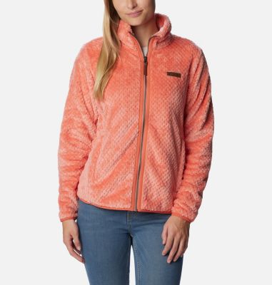Columbia Women's Fire Side II Sherpa Full Zip Fleece - M - Orange