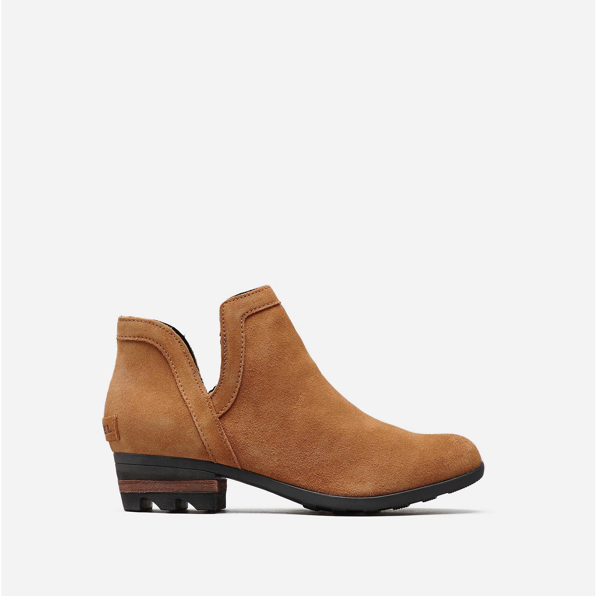 LOLLA CUT OUT BOOTIE | Camel Brown