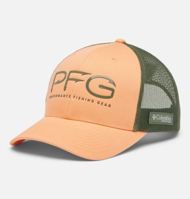 Columbia Men's PFG Mesh Snap Back Hooks Ball Cap - O/S - Orange