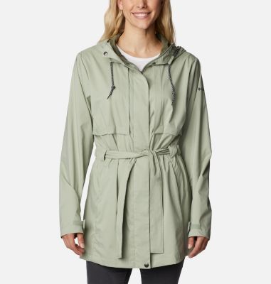 Columbia Women's Pardon My Trench Rain Jacket - XXL - Green