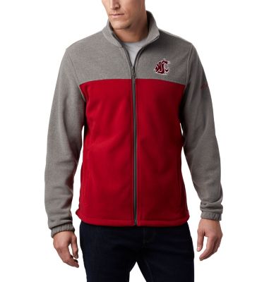 Columbia Men's Collegiate Flanker  III Fleece Jacket - Washington State-