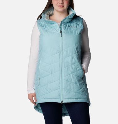 Columbia Women's Heavenly Long Vest - Plus Size - 3X - Blue