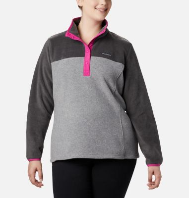 Columbia Women's Benton Springs  Half Snap Fleece Pullover - Plus Size-
