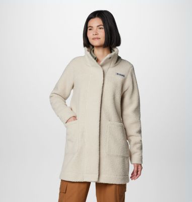 Columbia Women's Panorama Long Jacket - L - Beige  Dark Stone