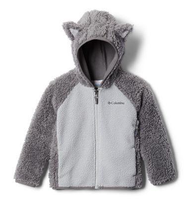 Columbia Foxy Baby Sherpa Full Zip Jacket - 3T - Grey