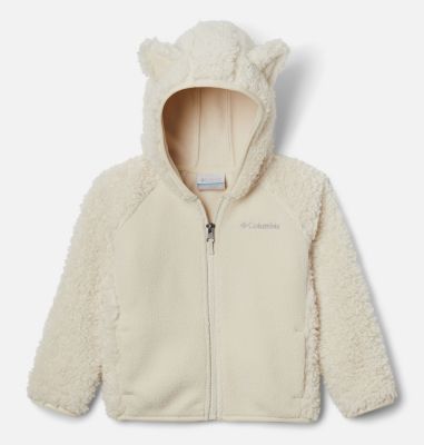 Columbia Foxy Baby Sherpa Full Zip Jacket - 3T - White