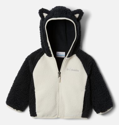 Columbia Foxy Baby Sherpa Full Zip Jacket - 6/12 - BlackWhite