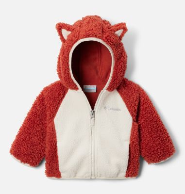 Columbia Foxy Baby Sherpa Full Zip Jacket - 18/24 - Red