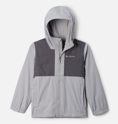 Columbia Boys' Rainy Trails Fleece Lined Jacket - XS - Grey