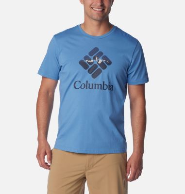Columbia Men's Rapid Ridge Graphic T-Shirt - S - Blue