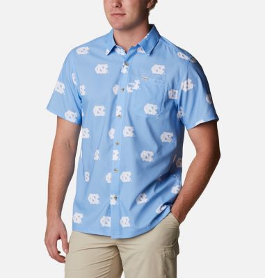 Columbia Men's Collegiate PFG Super Slack Tide  Shirt - North Carolina-