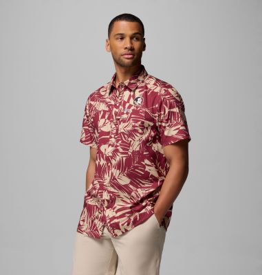 Columbia Men's Collegiate PFG Super Slack Tide  Shirt - Florida State-