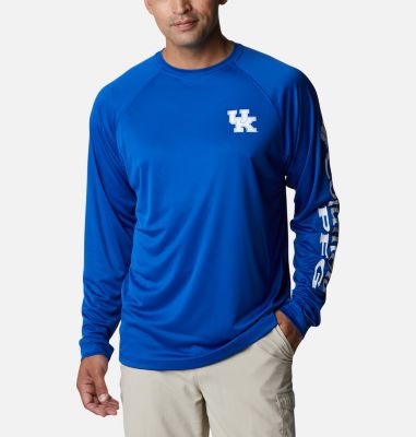 Columbia Men's Collegiate PFG Terminal Tackle  Long Sleeve Shirt - Kentucky-