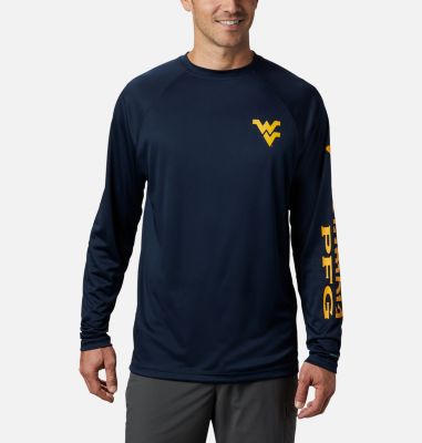 Columbia Men's Collegiate PFG Terminal Tackle  Long Sleeve Shirt - West Virginia-