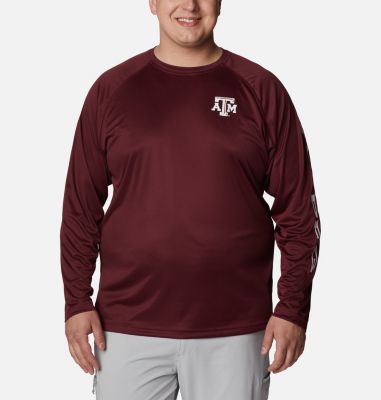 Columbia Men's Collegiate PFG Terminal Tackle  Long Sleeve Shirt - Big - Texas A&M-