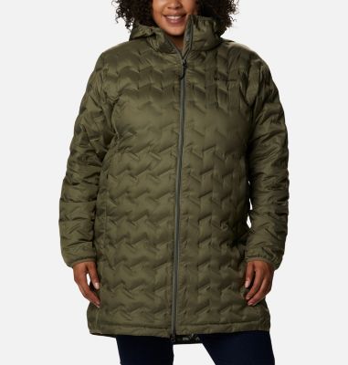 Columbia Women's Delta Ridge Long Down Jacket - Plus Size - 2X -