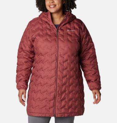Columbia Women's Delta Ridge Long Down Jacket - Plus Size - 1X -