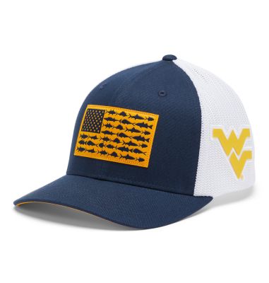 Columbia PFG Mesh  Fish Flag Ball Cap - West Virginia-