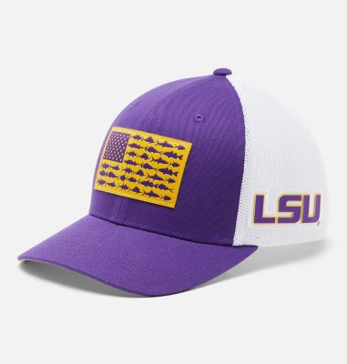 Columbia PFG Mesh  Fish Flag Ball Cap - LSU-