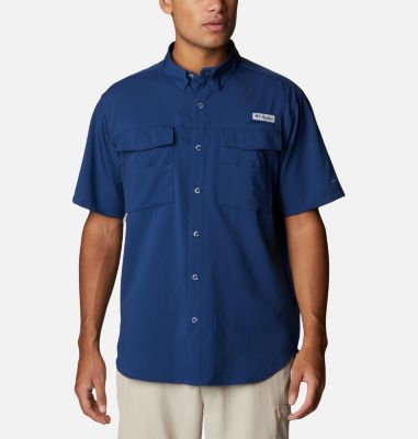 Columbia Men's PFG Blood and Guts  IV Woven Short Sleeve Shirt - Tall-