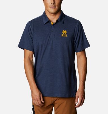 Columbia Men's Collegiate Tech Trail  Polo - Notre Dame-