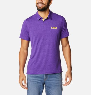 Columbia Men's Collegiate Tech Trail  Polo - LSU-