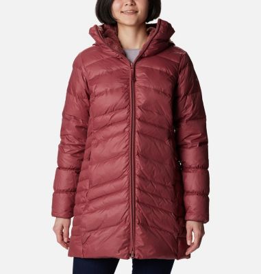 Columbia Women's Autumn Park Down Hooded Mid Jacket - XL - Pink