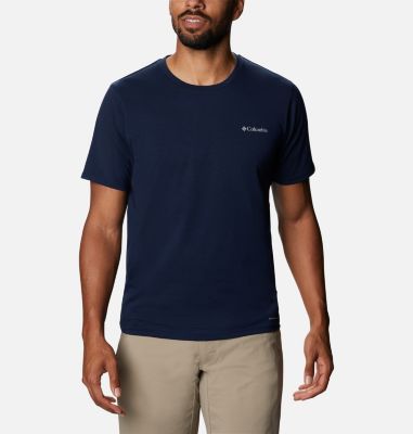 Columbia Men's Sun Trek Short Sleeve T-Shirt - L - Blue