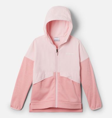 Columbia Girls' Out-Shield Dry Fleece Full Zip Jacket - L - Pink