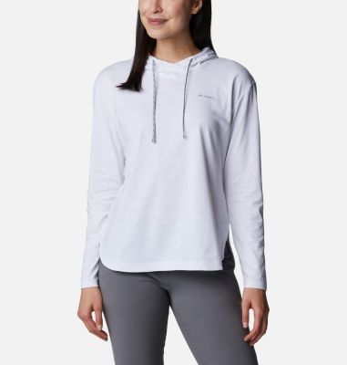 Columbia Women's Sun Trek Hooded Pullover - L - White  White