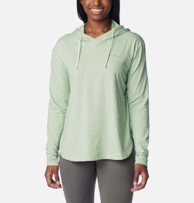 Columbia Women's Sun Trek Hooded Pullover - XS - Green  Sage Leaf