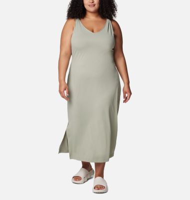 Columbia Women's Chill River Midi Dress - Plus Size - 1X - Green