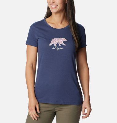 Columbia Women's Daisy Days Graphic T-Shirt - XL - Blue