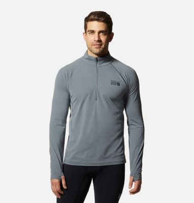 Mountain Hardwear Men's Mountain Stretch 1/2 Zip - XXL - Grey