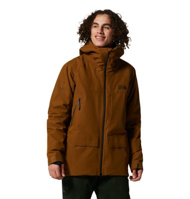 Mountain Hardwear Men's Cloud Bank Gore-Tex Insulated Jacket - S - Brown