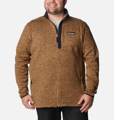 Columbia Men's Sweater Weather Fleece Full Zip - Big - 2X - Brown
