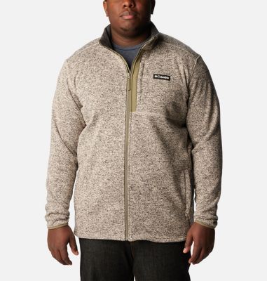 Columbia Men's Sweater Weather Fleece Full Zip - Big - 3X - White