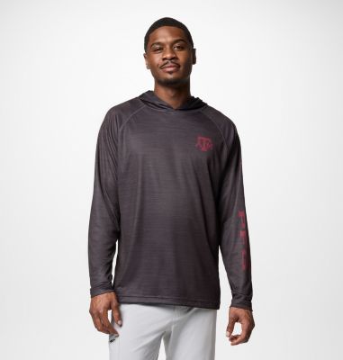 Columbia Men's Collegiate PFG Super Terminal Tackle  Hoodie - Texas A&M-